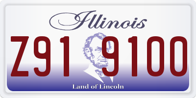 IL license plate Z919100