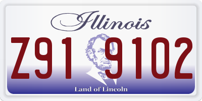 IL license plate Z919102