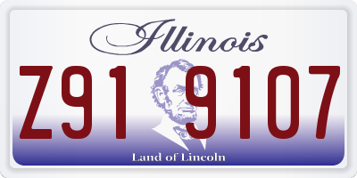 IL license plate Z919107
