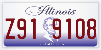 IL license plate Z919108