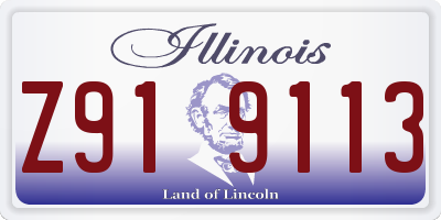 IL license plate Z919113