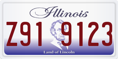 IL license plate Z919123