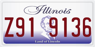 IL license plate Z919136