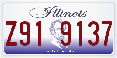 IL license plate Z919137