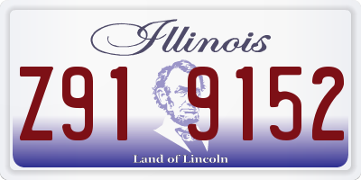 IL license plate Z919152