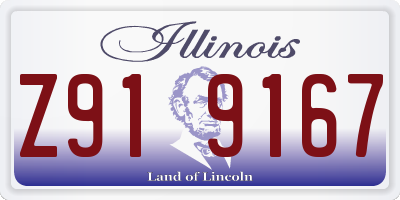 IL license plate Z919167