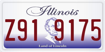 IL license plate Z919175