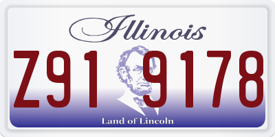 IL license plate Z919178