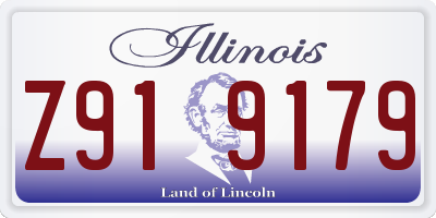 IL license plate Z919179