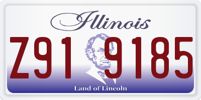 IL license plate Z919185
