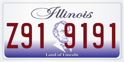 IL license plate Z919191