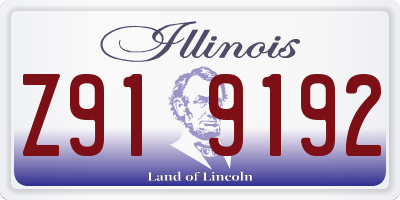 IL license plate Z919192