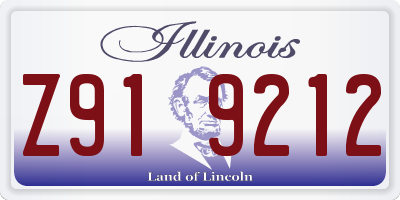 IL license plate Z919212