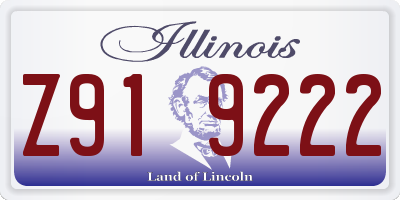 IL license plate Z919222