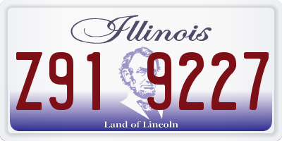 IL license plate Z919227