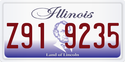 IL license plate Z919235