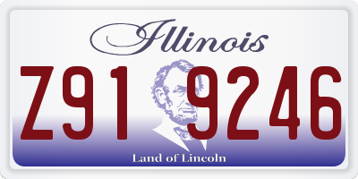 IL license plate Z919246