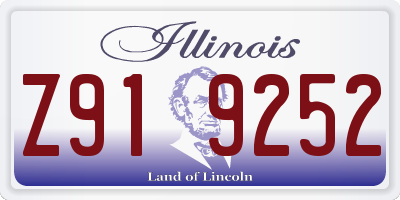 IL license plate Z919252