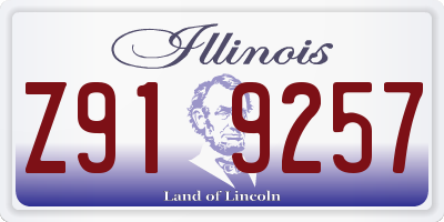 IL license plate Z919257