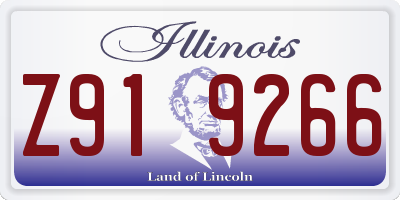IL license plate Z919266
