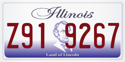 IL license plate Z919267