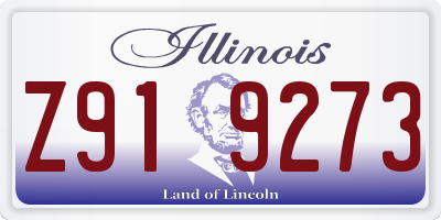 IL license plate Z919273