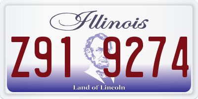 IL license plate Z919274