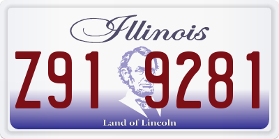 IL license plate Z919281