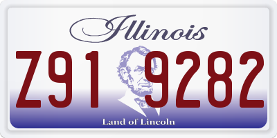 IL license plate Z919282