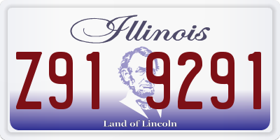 IL license plate Z919291