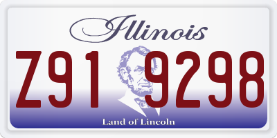 IL license plate Z919298