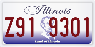 IL license plate Z919301