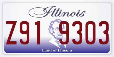 IL license plate Z919303