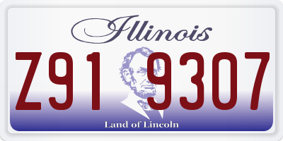 IL license plate Z919307
