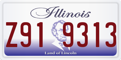 IL license plate Z919313