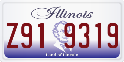 IL license plate Z919319