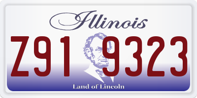 IL license plate Z919323