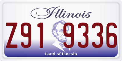 IL license plate Z919336