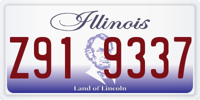 IL license plate Z919337