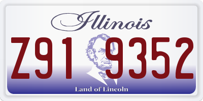 IL license plate Z919352
