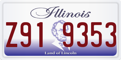 IL license plate Z919353