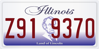 IL license plate Z919370
