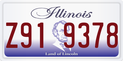 IL license plate Z919378