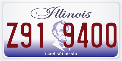 IL license plate Z919400