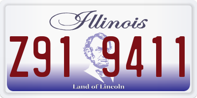 IL license plate Z919411