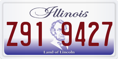 IL license plate Z919427