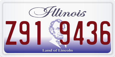 IL license plate Z919436