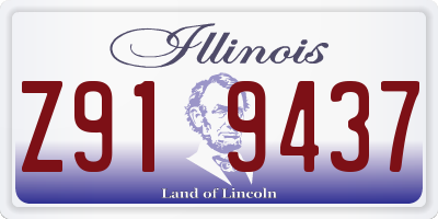 IL license plate Z919437