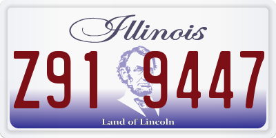 IL license plate Z919447