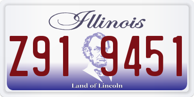 IL license plate Z919451